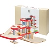image:imagePlanToys Parking Garage Wooden Montessori Imaginative and Creative Play Set  Problem Solving Social Interaction and Early Coordination Activity  Eco Friendly Vehicle and Ramp Play SetParking Garage