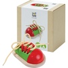 image:imagePlanToys TieUp Shoe Lacing Practice Toy for Kids  Montessori FineMotor amp Independence Activity for Focus amp Coordination  EcoFriendly Wooden Educational ToolTieup Shoe