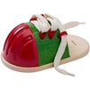 image:imagePlanToys TieUp Shoe Lacing Practice Toy for Kids  Montessori FineMotor amp Independence Activity for Focus amp Coordination  EcoFriendly Wooden Educational ToolLifesize Tieup Shoe