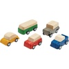 image:imagePlanToys Vehicle Set Wooden Montessori Play Set  Early Movement Imagination and Practical Life Exploration  Eco Friendly Car Set for Indoor and Outdoor PlayNew Planworld Car Set