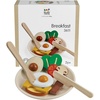 image:imagePlanToys Wooden Breakfast Pretend Play Kitchen Food Playset 3611  Sustainably Made from Rubberwood and NonToxic Paints and Dyes  EcoFriendly PlanWood