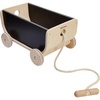 image:imagePlanToys Wooden Wagon in Black  Montessori Outdoor Pull Toy for Balance Strength and Movement Play  Eco Friendly Wagon for Creative Indoor and Outdoor Adventures