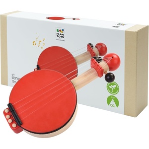 image:imagePlanToys Banjo Wooden Montessori Music and Rhythm Toy  Early Sensory Exploration Fine Motor Development and Creative Expression  Eco Friendly Musical Instrument for Meaningful Play