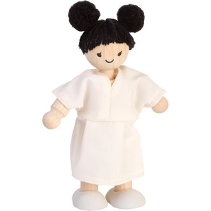 image:imagePlanToys Boy Wooden Dollhouse Figurine  Poseable 112 Scale Mini Doll 4 Inch  Dollhouse Accessories for Pretend Play  EcoFriendly Montessori Toy for Kids Ages 3Asian Girl