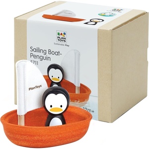 image:imagePlanToys Cargo Ship Bath Toy for Toddlers  Floating Boat with Cargo Blocks for Water Play  Montessori Educational Toy  EcoFriendly Bathtub Toys for KidsSailing Boatpenguin