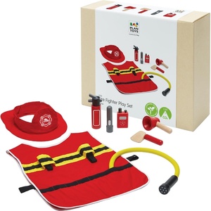 image:imagePlanToys Cleaning Set  Montessori Wooden Housekeeping Play Set for Kids  Includes Broom Mop Dustpan Bucket amp Duster  EcoFriendly Pretend Play Toy for Practical Life Skills amp ResponsibilityFire Fighter