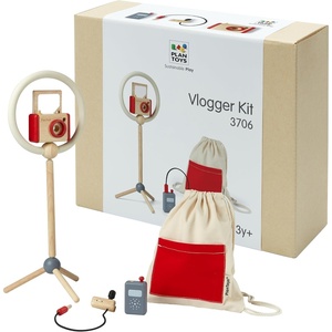 image:imagePlanToys Cleaning Set  Montessori Wooden Housekeeping Play Set for Kids  Includes Broom Mop Dustpan Bucket amp Duster  EcoFriendly Pretend Play Toy for Practical Life Skills amp ResponsibilityVlogger