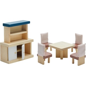 image:imagePlanToys Dining Room Classic Set  Montessori Small World and Family Role Play  Eco Friendly Wooden Dining Room Furniture for Imaginative PlayDining Roomorchard