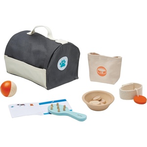 image:imagePlanToys Pet Care Pretend Play Set 3491  Sustainably Made from Rubberwood and NonToxic Paints and Dyes