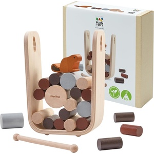 image:imagePlanToys Timber Tumble Wooden Balancing amp Strategy Game for Kids Ages 3  Montessori Educational Toy for Fine Motor Skills Logical Thinking amp Concentration  EcoFriendly Family Game