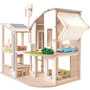 image:imagePlanToys Victorian Wooden Dollhouse  3Story Large Doll House with Attic Opening Panels amp Sliding Windows  Pretend Play Dollhouse Compatible with 112 Scale Furniture amp Wooden DollsGreen Wooden