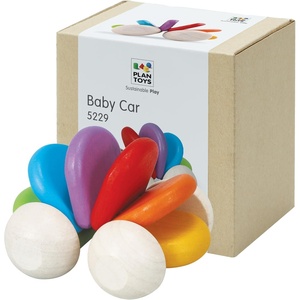 image:imagePlanToys Wooden Baby Push Toy Car  Colorful Montessori Toy for Infants  Wooden Baby Toy with Flexible Body  Sensory amp Motor Skill Development Toy for 6 MonthsRainbow Color