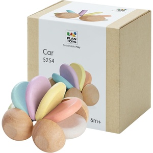image:imagePlanToys Wooden Baby Push Toy Car  Colorful Montessori Toy for Infants  Wooden Baby Toy with Flexible Body  Sensory amp Motor Skill Development Toy for 6 MonthsBaby Car  Pastel Series