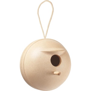 image:imagePlanToys Wooden Bird House Decorative Garden Accent in Orchard Shade  Cozy Minimalist Outdoor Home Decor  Eco Friendly PlanWood Design for Nature Inspired SpacesBird House I
