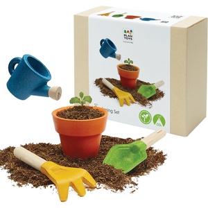 image:imagePlanToys Wooden Gardening Set  Montessori Pretend Play Tools for Outdoor Exploration and Practical Life Skills  Eco Friendly Garden Play Kit for Creative Nature Inspired Play