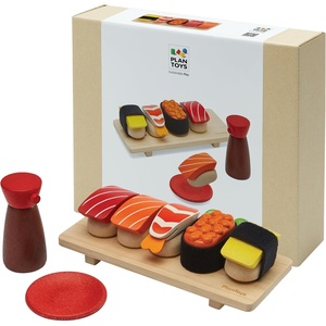 image:imagePlanToys Wooden Ice Cream Playset for Kids  Includes Stand Scoops amp Cones  Pretend Dessert Play Food for Toddlers  EcoFriendly Role Play Set for Imaginative amp Fine Motor Skills DevelopmentSushi Set