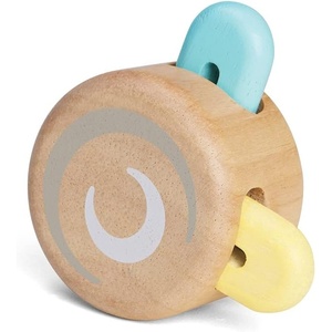 image:imagePlanToys Wooden PeekaBoo Roller Early Learning and Development Baby Toy 5252  Pastel Color Collection  Sustainably Made from Rubberwood and NonToxic Paints and Dyes