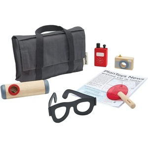 image:imagePlanToys Wooden Pretend Play Detective Set for Kids  Montessori Role Play Toy for Observation Problem Solving and Imaginative Learning  EcoFriendly Educational Gift for Toddlers and Preschoolers