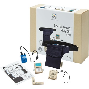 image:imagePlanToys Wooden Pretend Play Secret Agent Kit for Kids  Montessori Spy Role Play Toy  EcoFriendly Educational Toy for Imaginative Learning