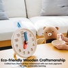 image:imagePlanToys Activity Clock Wooden Learning Toy for Kids Ages 3 Montessori  activity clock montessori time recognition learning sequencing daily routine skill ages 3 cognitive development kids toy