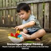 image:imagePlanToys Balancing Boat Wooden Game for Kids Ages 3  Montessori Fine Motor amp Coordination Challenge with Dice Animals amp Boat  EcoFriendly Educational ToyBalancing Boat