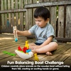 image:imagePlanToys Balancing Boat Wooden Game for Kids Ages 3  Montessori Fine Motor amp Coordination Challenge with Dice Animals amp Boat  EcoFriendly Educational ToyBalancing Boat
