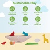 image:imagePlanToys Balancing Boat Wooden Game for Kids Ages 3  Montessori Fine Motor amp Coordination Challenge with Dice Animals amp Boat  EcoFriendly Educational ToyBalancing Boat