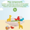 image:imagePlanToys Balancing Boat Wooden Game for Kids Ages 3  Montessori Fine Motor amp Coordination Challenge with Dice Animals amp Boat  EcoFriendly Educational ToyBalancing Boat