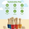 image:imagePlanToys Bowling Set Wooden Montessori Gross Motor Kids Play Toy for Kids  pins ball kids bowling set wooden pieces girls boys movement concentration early math gift preschool learning new