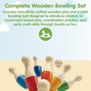 image:imagePlanToys Bowling Set Wooden Montessori Gross Motor Kids Play Toy for Kids  pins ball kids bowling set wooden pieces girls boys movement concentration early math gift preschool learning new