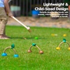 image:imagePlanToys Croquet Wooden Outdoor Game for Kids  Montessori Activity for Coordination Strategy amp Team Play  EcoFriendly Educational Lawn Game