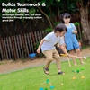 image:imagePlanToys Croquet Wooden Outdoor Game for Kids  Montessori Activity for Coordination Strategy amp Team Play  EcoFriendly Educational Lawn Game