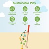 image:imagePlanToys Croquet Wooden Outdoor Game for Kids  Montessori Activity for Coordination Strategy amp Team Play  EcoFriendly Educational Lawn Game