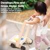 image:imagePlanToys Gear Go Wooden Walker Montessori Push Toy for Toddlers Kids Gift  gear go wooden walker montessori push toy walking balance coordination causeeffect play kids early movement learning