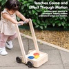 image:imagePlanToys Gear Go Wooden Walker Montessori Push Toy for Toddlers Kids Gift  gear go wooden walker montessori push toy walking balance coordination causeeffect play kids early movement learning