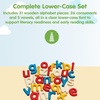 image:imagePlanToys Lower Case Alphabet Wooden Learning Set for Kids Ages 3 ABC Toy  lower case wooden letters montessori alphabet learning literacy letter recognition spelling ages 3 educational preschoolLower Case Alphabet