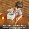 image:imagePlanToys Punch and Drop Bin Wooden Montessori Fine Motor and Cause and Effect Toy  Coordination Problem Solving and Early Learning Activity  Eco Friendly Educational Hammer and Ball SetShape  Sort It Out Bin