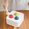 image:imagePlanToys Punch and Drop Bin Wooden Montessori Fine Motor and Cause and Effect Toy  Coordination Problem Solving and Early Learning Activity  Eco Friendly Educational Hammer and Ball SetPunch  Drop Bin
