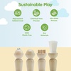 image:imagePlanToys Touch amp Guess Wooden Sensory Learning for Kids Ages 3 Montessori  textured pieces sensory toys blindfold girls boys texture recognition memory development gift preschool family set