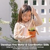 image:imagePlanToys Wooden 3Piece Plant Pot Set  Montessori Gardening amp Planting Activity for Fine Motor Skills Responsibility amp Early Learning  Eco Friendly Indoor amp Outdoor Play