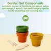 image:imagePlanToys Wooden 3Piece Plant Pot Set  Montessori Gardening amp Planting Activity for Fine Motor Skills Responsibility amp Early Learning  Eco Friendly Indoor amp Outdoor Play