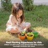 image:imagePlanToys Wooden 3Piece Plant Pot Set  Montessori Gardening amp Planting Activity for Fine Motor Skills Responsibility amp Early Learning  Eco Friendly Indoor amp Outdoor Play
