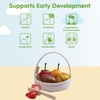 image:imagePlanToys Wooden Berry amp Citrus Basket Montessori Kids Kitchen Play Set  mixing serving knife fruit basket pretend food girls boys fine motor role play imaginative social gift preschool
