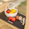 image:imagePlanToys Wooden Berry amp Citrus Basket Montessori Kids Kitchen Play Set  mixing serving knife fruit basket pretend food girls boys fine motor role play imaginative social gift preschool