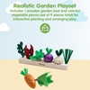 image:imagePlanToys Wooden BuildAGarden Seedling Patch Set Montessori Kids Toy  planting seedlings fruits and vegetables toys pretend food girls boys color recognition fine motor role gift set fun