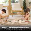 image:imagePlanToys Wooden City Transit Rail amp Road Playset Montessori Kids Building  wooden train toy cars tracks girls boys transport systems imaginative problem solving gift preschool learning cute