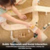 image:imagePlanToys Wooden City Transit Rail amp Road Playset Montessori Kids Building  wooden train toy cars tracks girls boys transport systems imaginative problem solving gift preschool learning cute