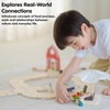 image:imagePlanToys Wooden Farm to Market Roadway Playset Montessori Kids Farm Play  toy cars toy car track animals girls boys imaginative fine motor problem solving role gift preschool set family fun