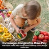 image:imagePlanToys Wooden Farmers Market Mix Basket Montessori Kids Kitchen Play Set  sorting cutting knife fruit basket pretend food girls boys fine motor role imaginative social gift preschool set