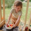image:imagePlanToys Wooden Farmers Market Mix Basket Montessori Kids Kitchen Play Set  sorting cutting knife fruit basket pretend food girls boys fine motor role imaginative social gift preschool set